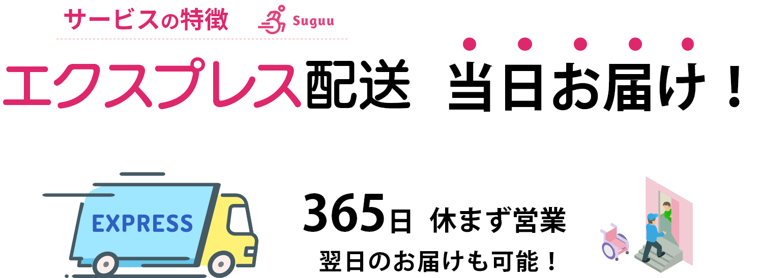 エクスプレス配送当日お届け！